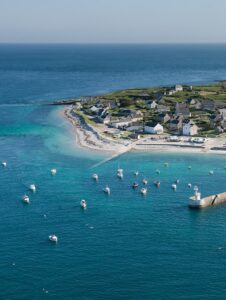 Vue aérienne de l'île de Molène @Nicolas JOB